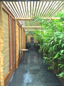 Side entrance to the gallery, which is on the second floor
